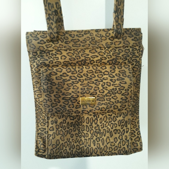Lazarini W. Women’s Bag Y2k 90s Animal Print Messenger Bag - Picture 2 of 9
